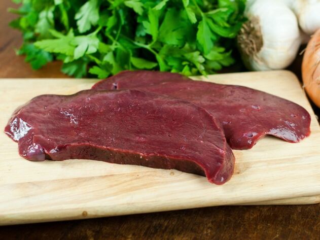 Foie de bœuf pour la puissance