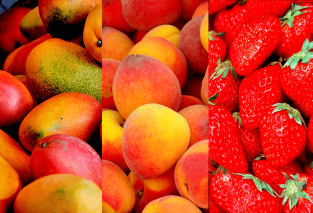 Mangos, pêches pour la puissance