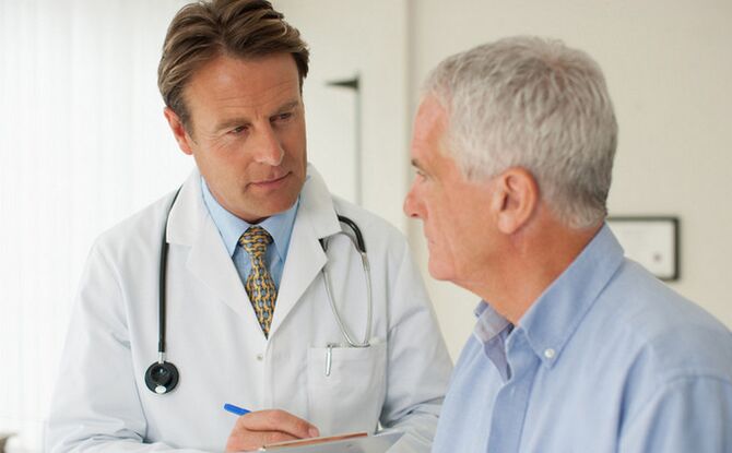 Visite chez le médecin pour augmenter la puissance après 60 ans