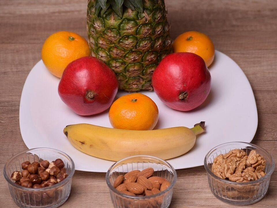 Fruits et noix pour augmenter la puissance